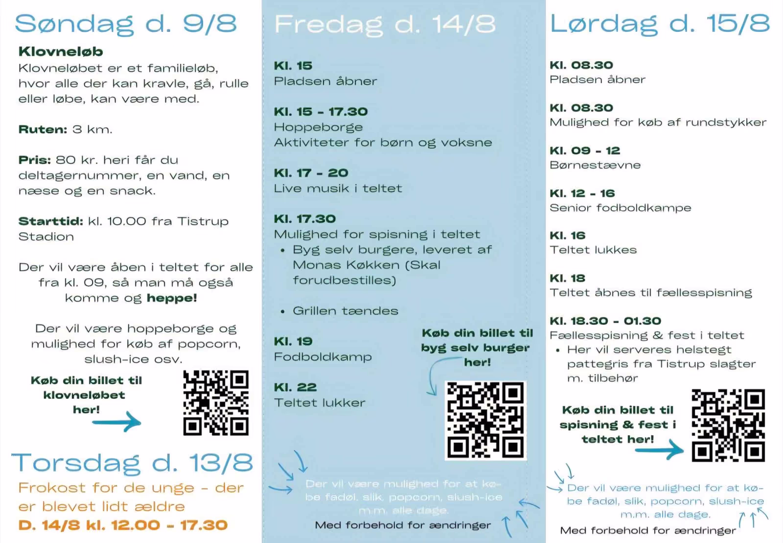 Tistrup sportsfest 2026 - Se program her