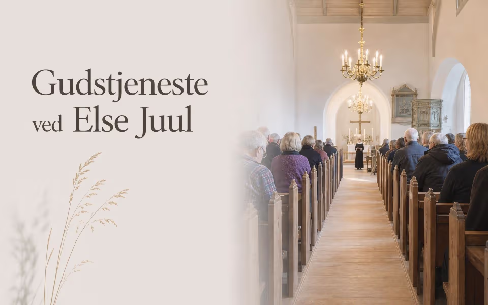 Gudstjeneste ved Else Juul