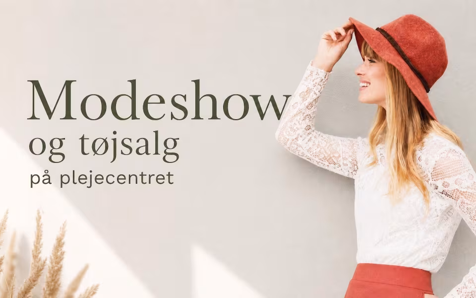 Modeshow og tøjsalg på plejecentret