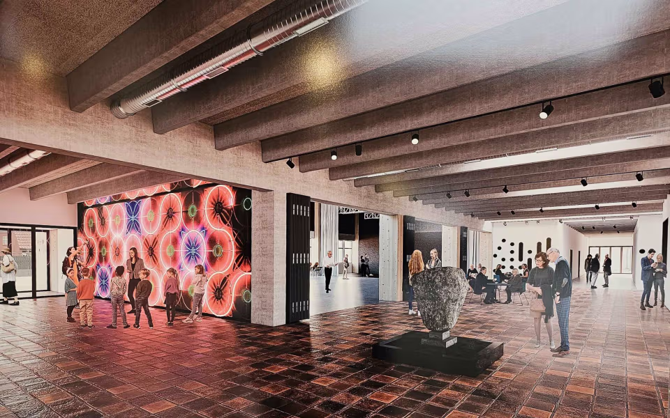 Indslag fra rejsegilde på det nye Kulturhus i Ølgod den 24. oktober 2025.