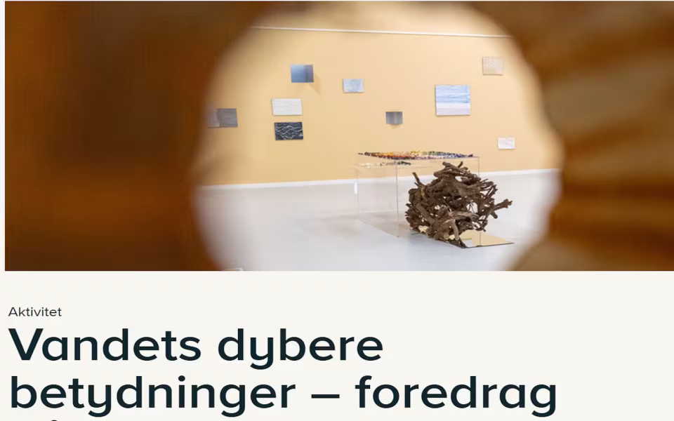 Vandets dybere betydninger – foredrag på JANUS med sognepræst Lars Bom Nielsen