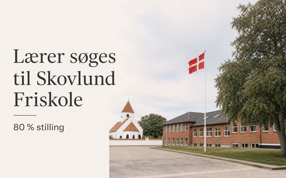Lærer søges til Skovlund Friskole – 80 % stilling