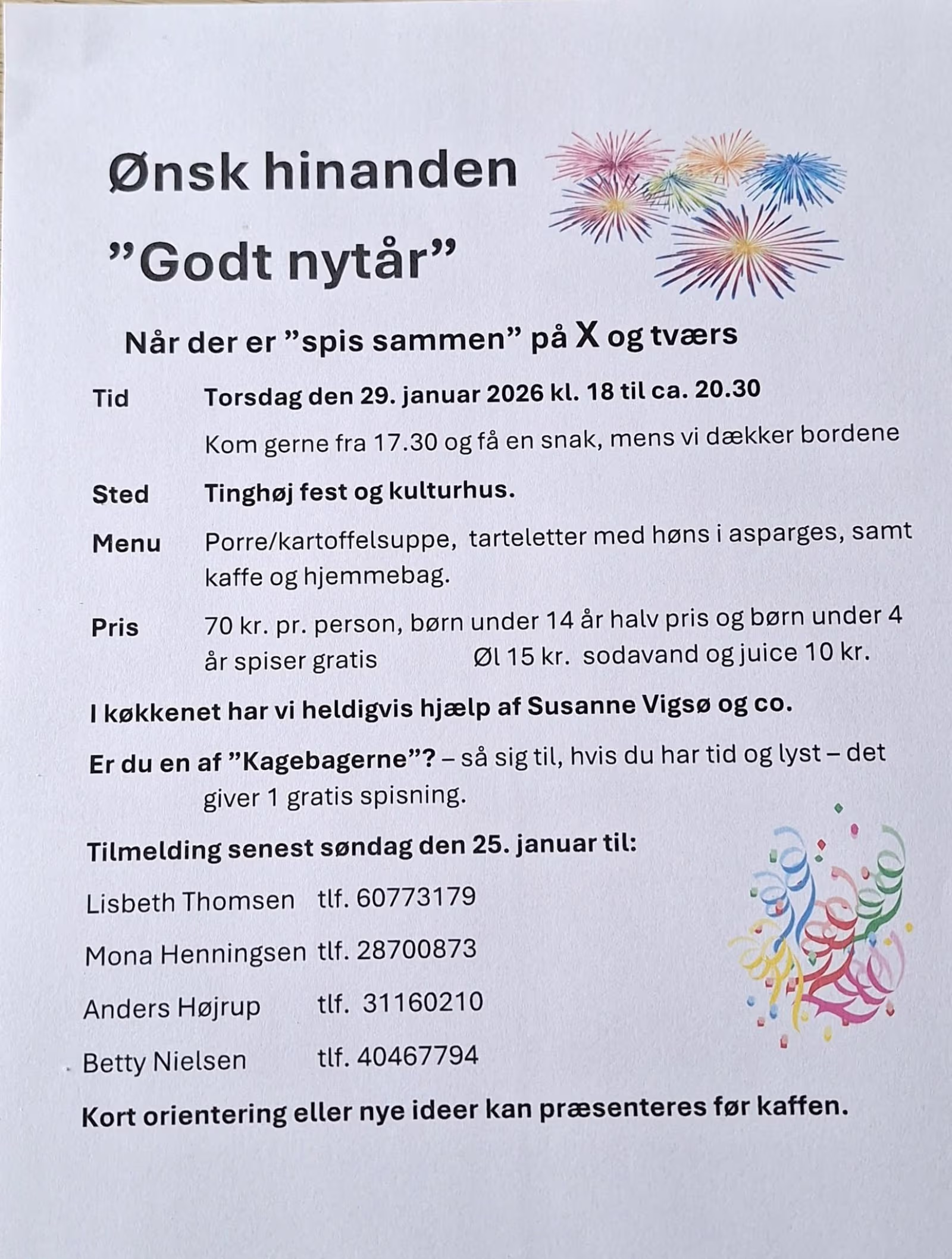 Spis sammen og sig godt nytår