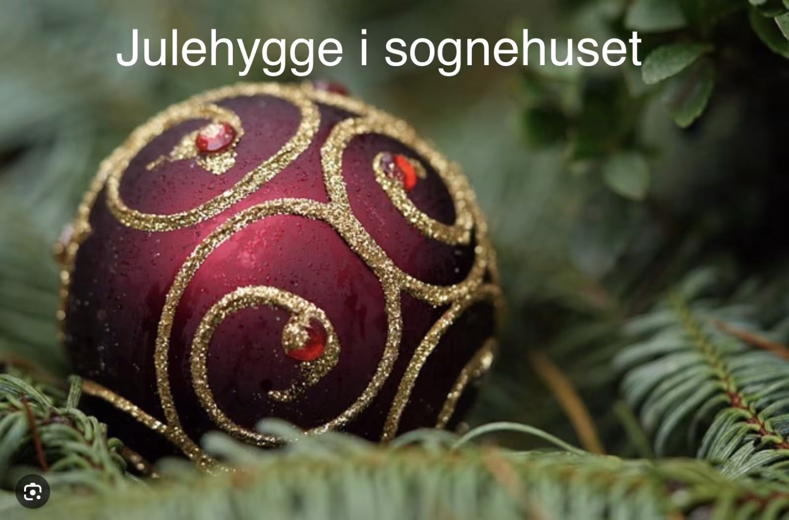 Tirsdagsmøde/Julehygge i sognehuset den 1/12 kl. 10.00