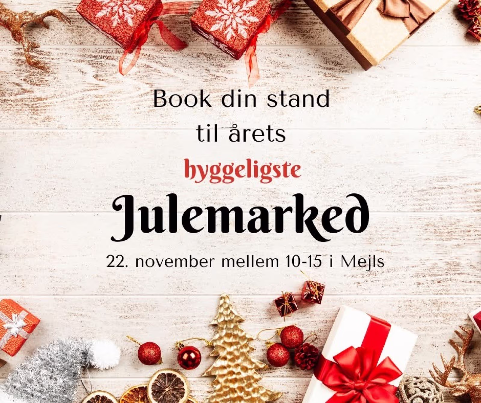 Book stand til julemarked nu