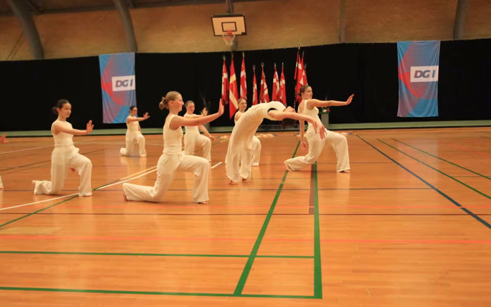 Farverig opvisning lyser Sportspark op