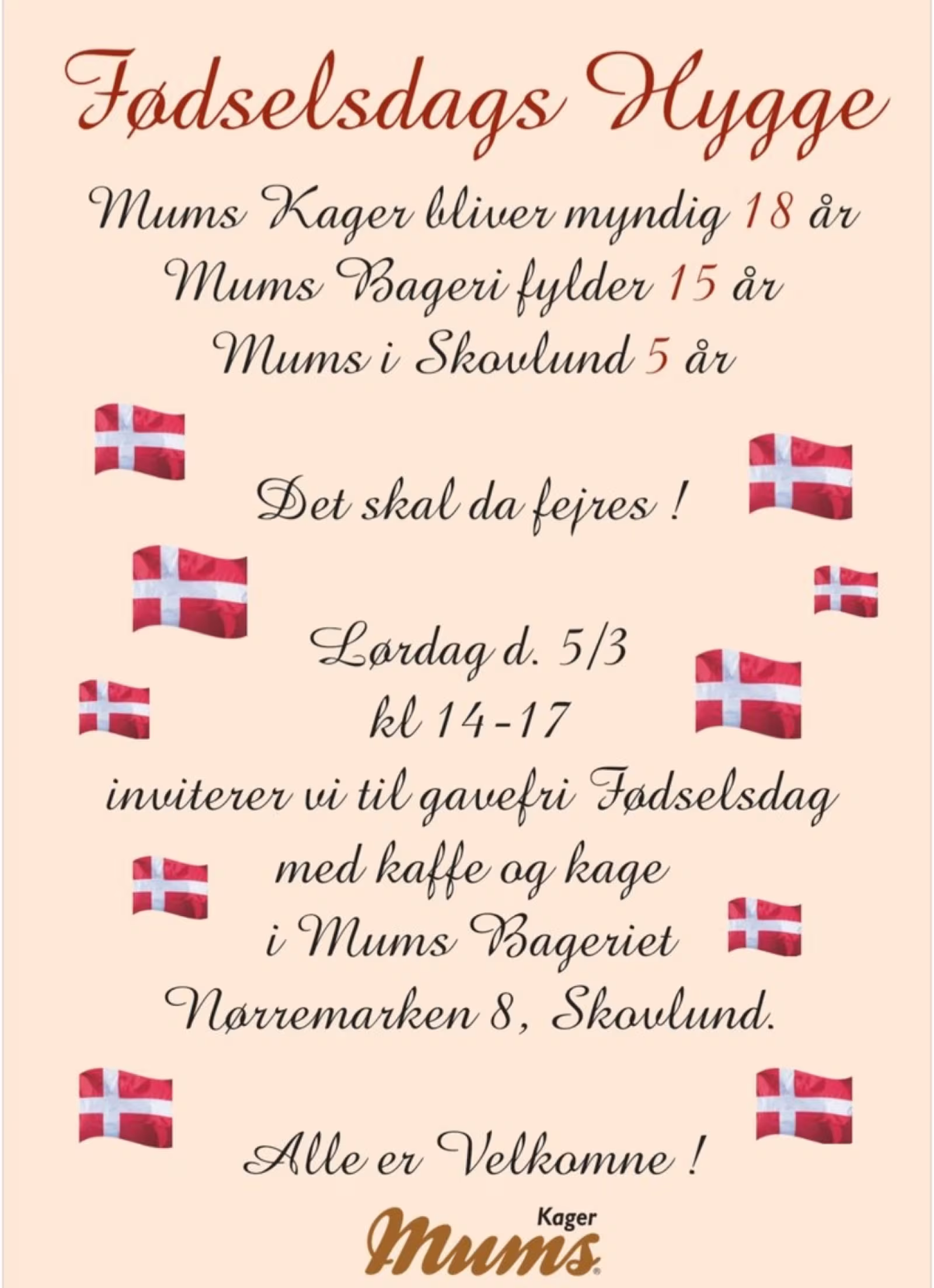 Mums - fødselsdagsfester