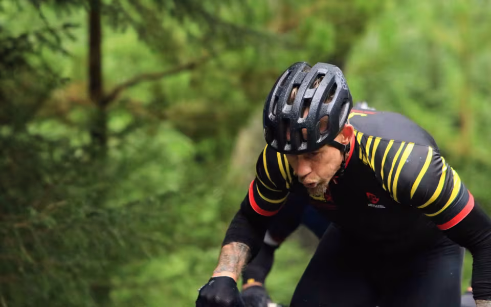 Mountainbike ryttere imponerede trods vådt vejr