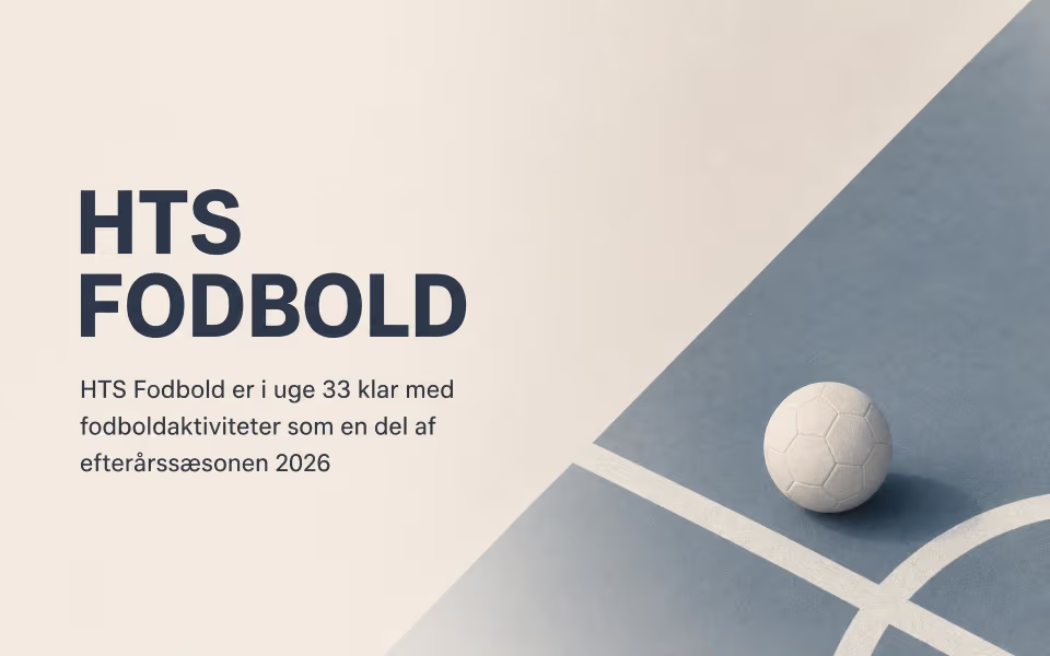 HTS Fodboldkampe i uge 33