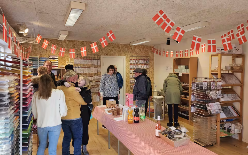 var der åbningsfest og reception hos Kreastedet i Ølgod.