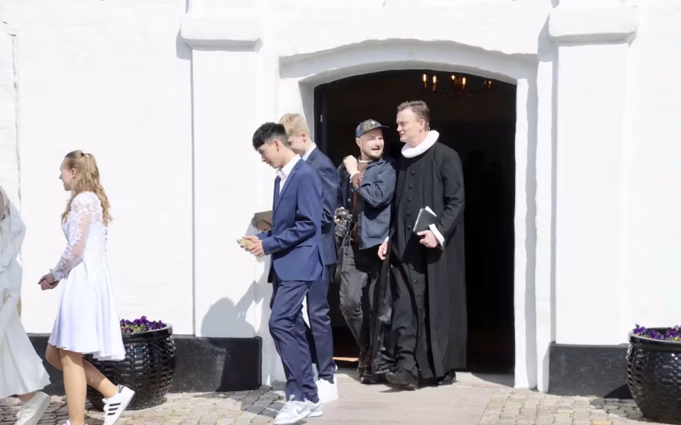 Solrig konfirmation i Outrup Kirke