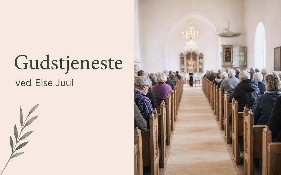 Gudstjeneste ved Else Juul