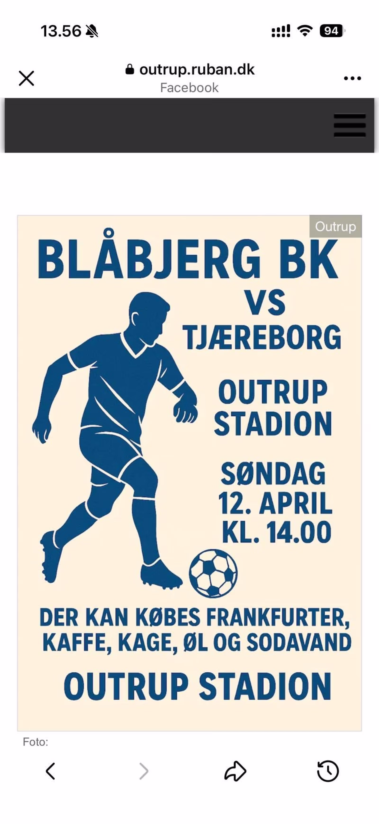 Blåbjerg BK møder Tjæreborg