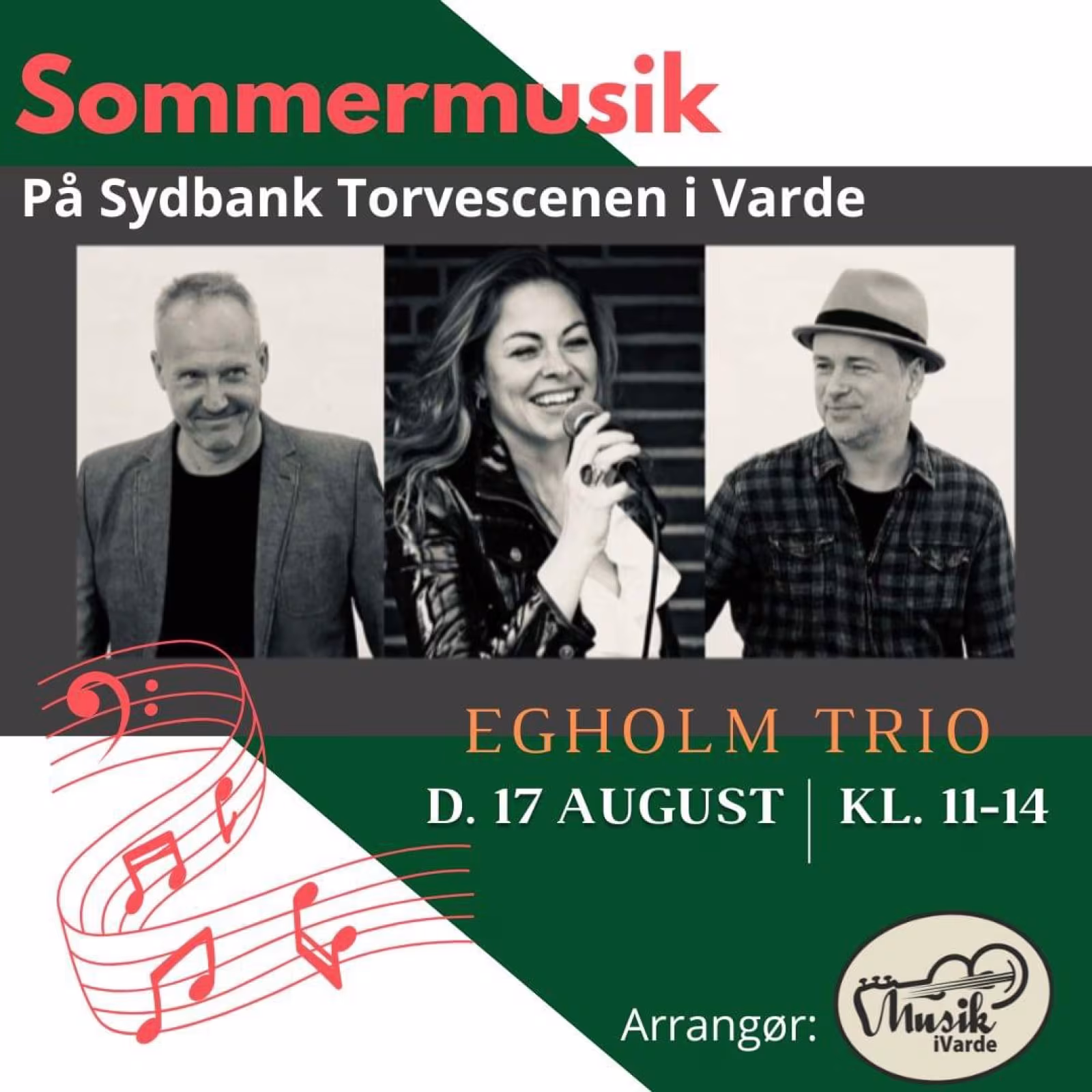 Sommerkoncert  med EGHOLM TRIO i Varde