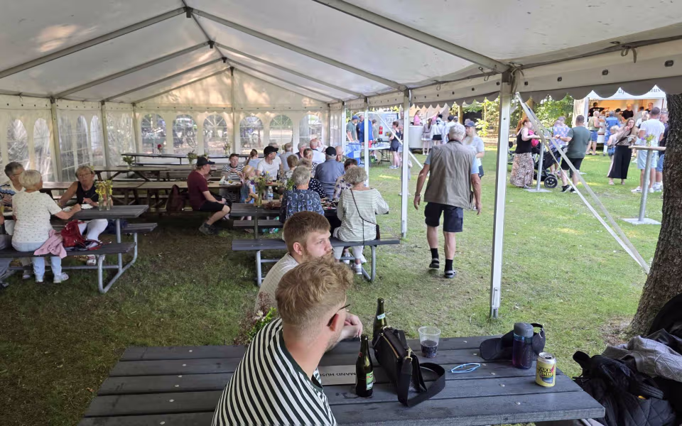 Filmklip og billeder fra Midsommerfest i Tistrup Anlæg