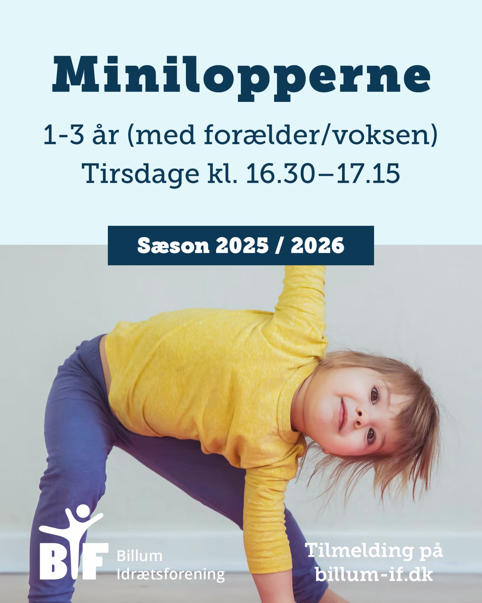 Børnegymnastik i Billum Hallen starter i denne uge