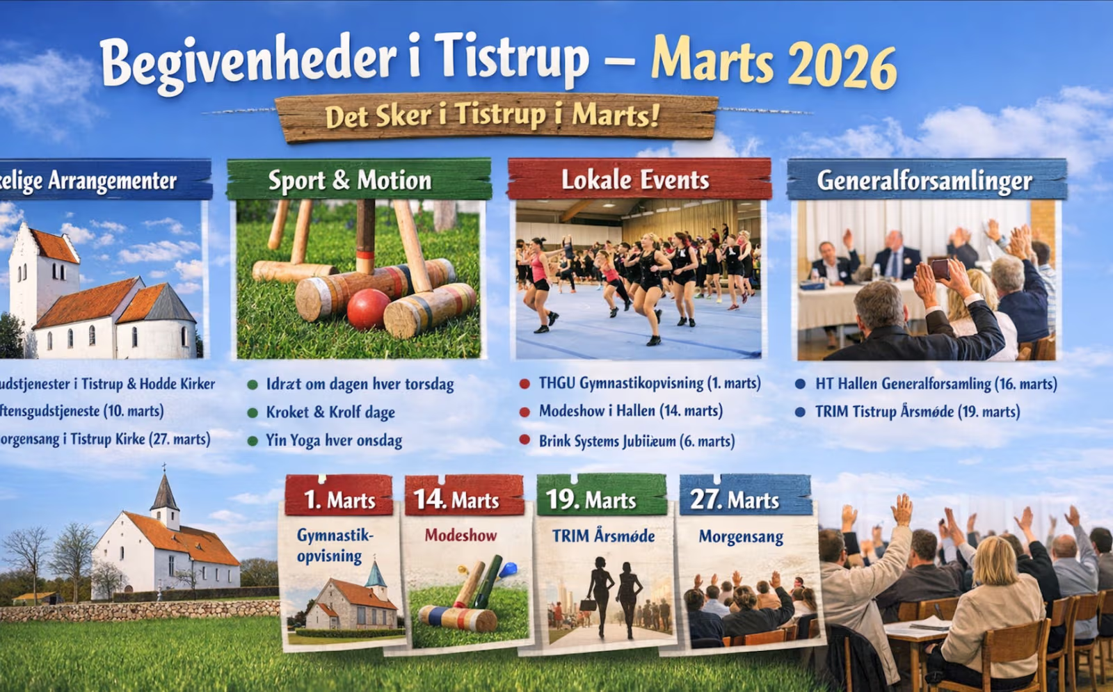 Begivenheder i Tistrup – marts 2026