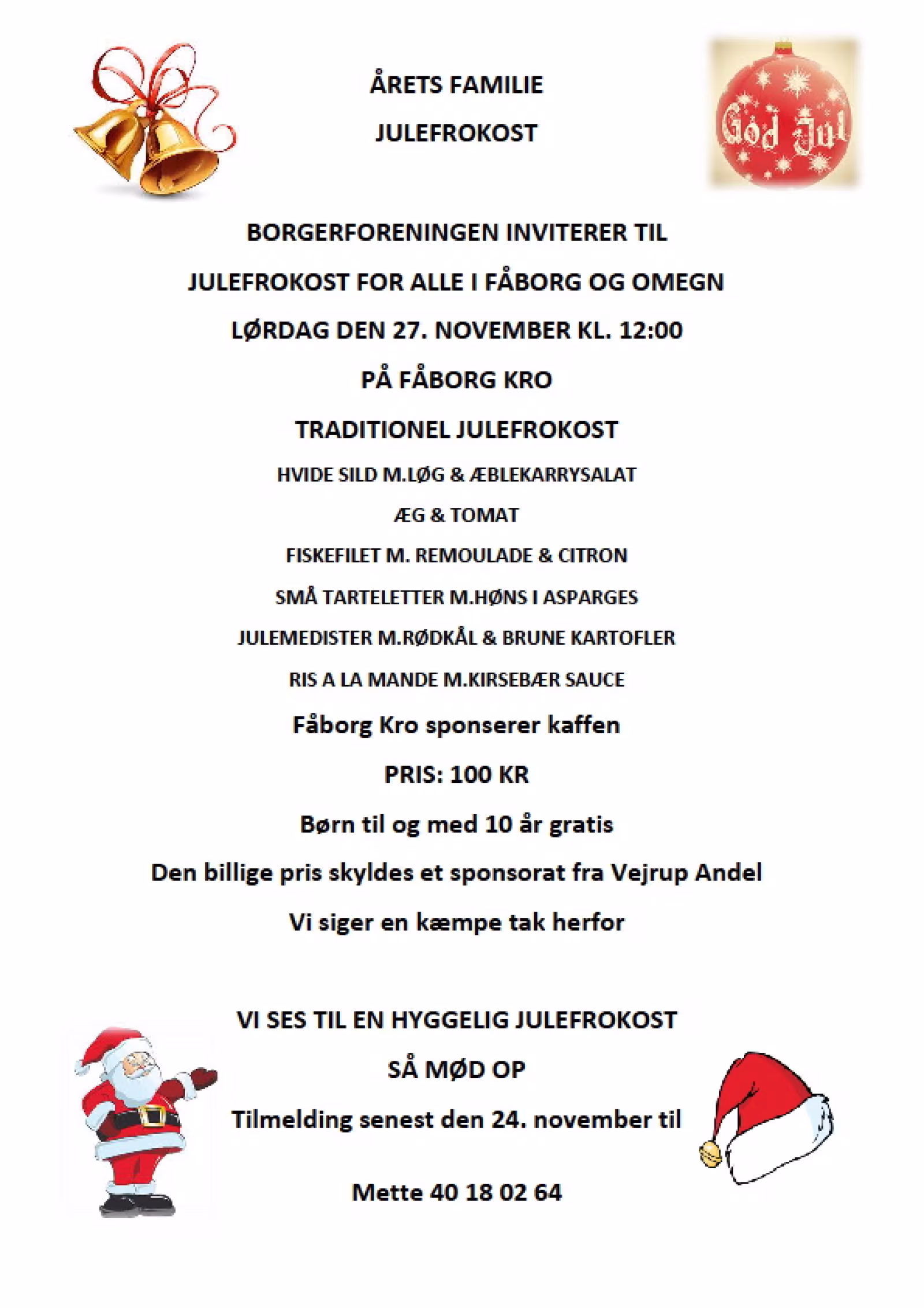ÅRETS FAMILIE JULEFROKOST