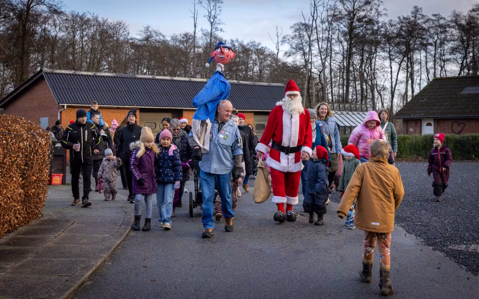 På jagt efter Julemanden i Ansager