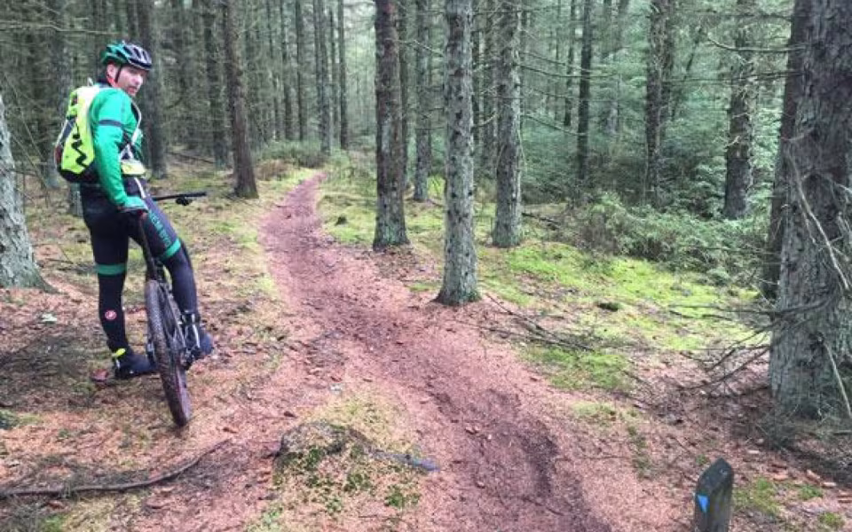 Mountainbike rute ved Marbæk Plantage