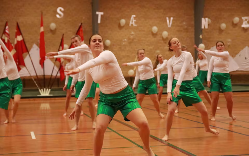 Seniorer fejrer gymnastik og fællesskab