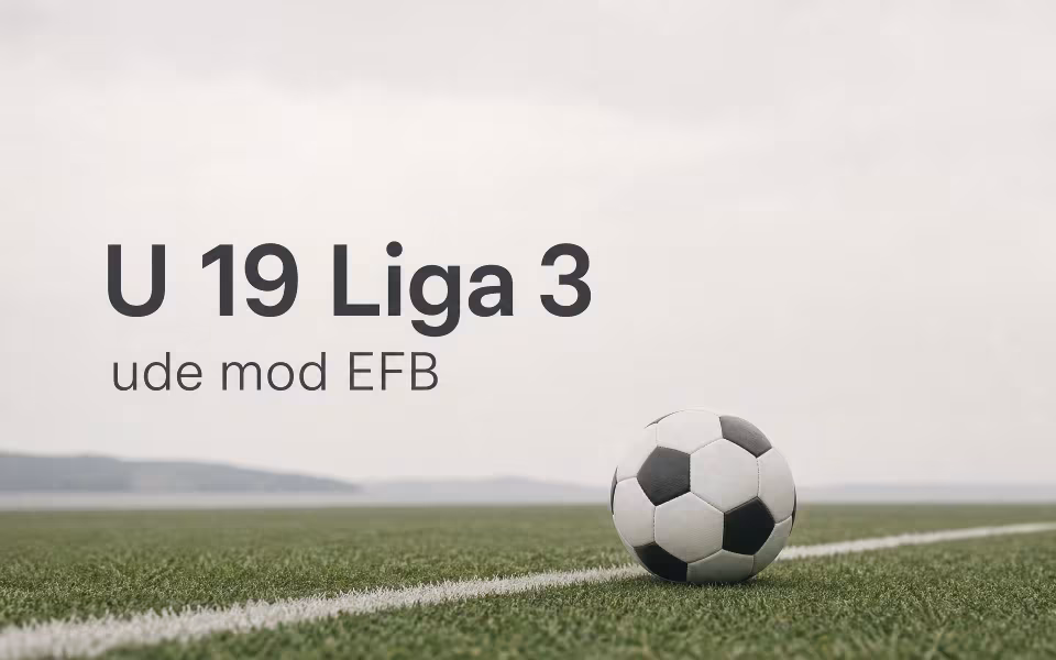 U 19 Liga 3 ude mod EFB