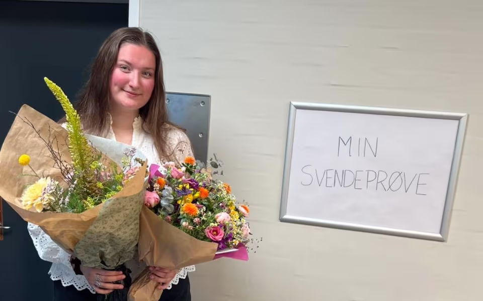 Heidi fejrer flot svendeprøve
