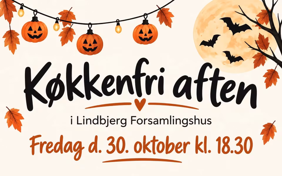 Køkkenfri aften i Lindbjerg Forsamlingshus