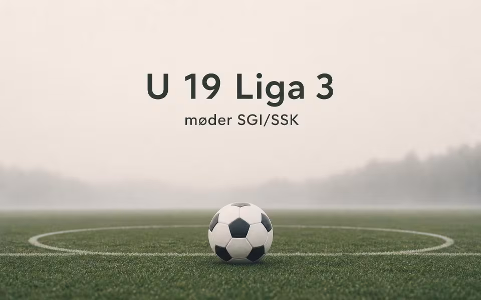 U 19 Liga 3 møder SGI/SSK