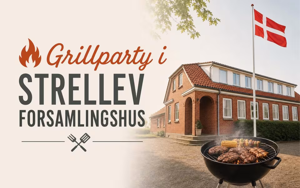 Grillparty i Strellev Forsamlingshus