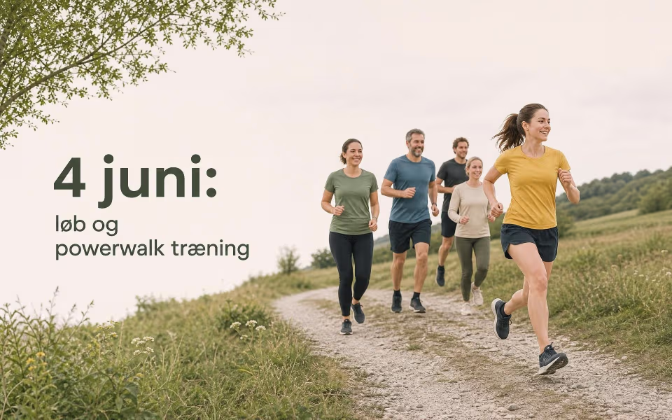 4 juni: løb og powerwalk træning