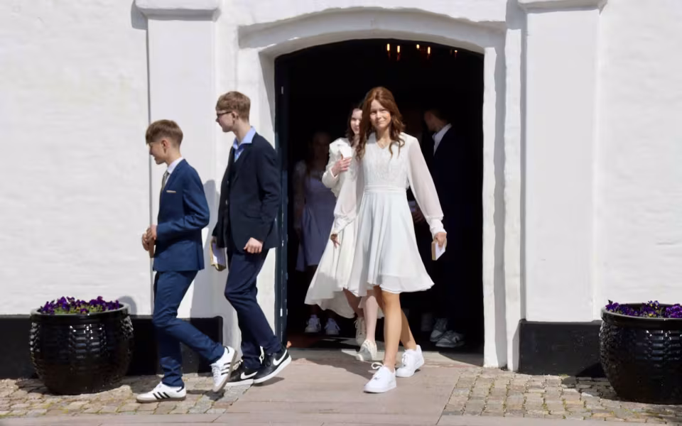 Solrig konfirmation i Outrup Kirke