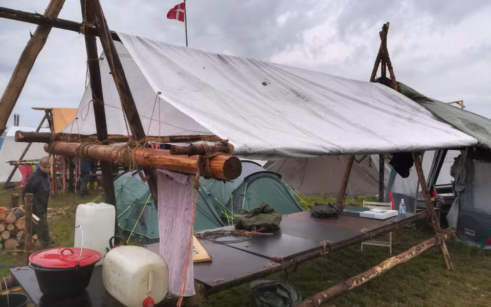 Skovlund KFUM Spejdere er ankommet til lejren i Sønderborg