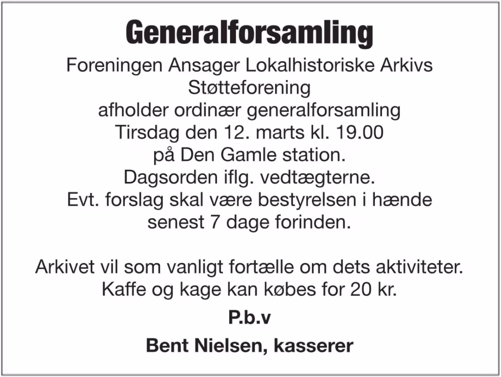 Ansager Lokalhistoriske Arkivs Støtteforening