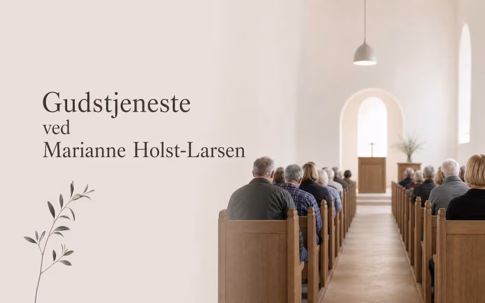 Gudstjeneste ved Marianne Holst-Larsen