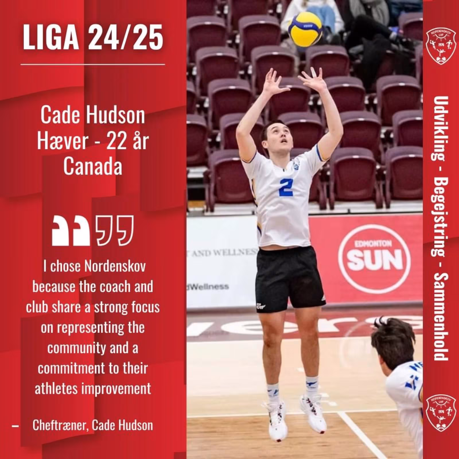 Cade Hudson til Nordenskov Volley