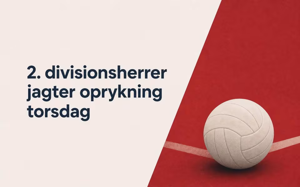 2. divisionsherrer jagter oprykning torsdag