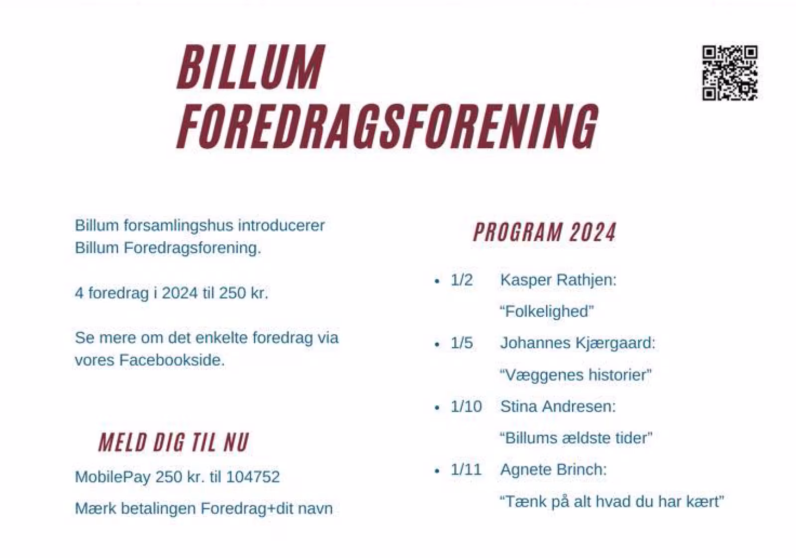 Kunstner Agnete Brinch holder foredraget "Tænk på alt hvad du har kært"