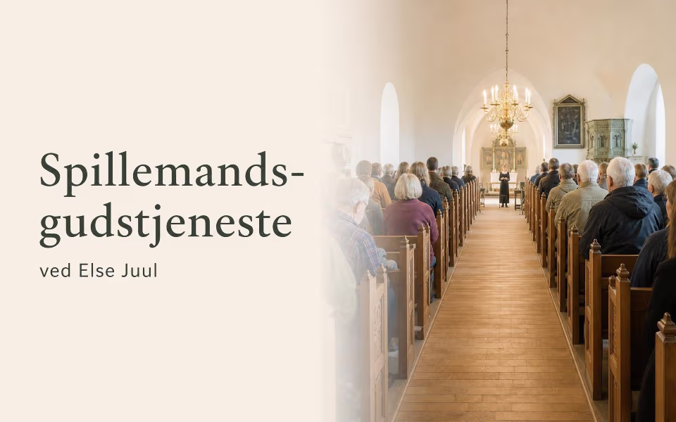 Spillemands-gudstjeneste ved Else Juul