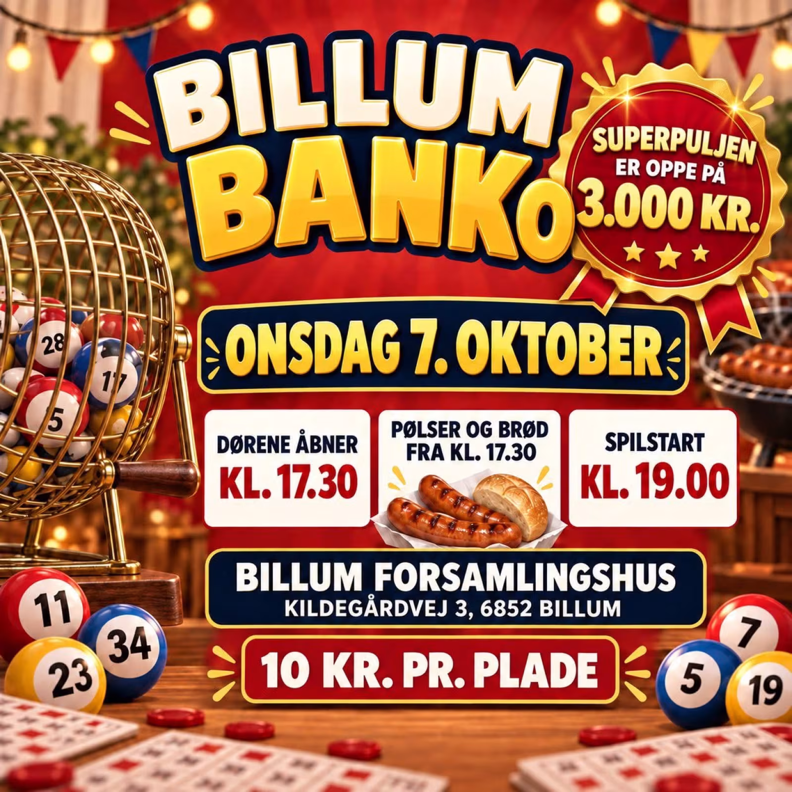 Bankoaften med stor superpulje