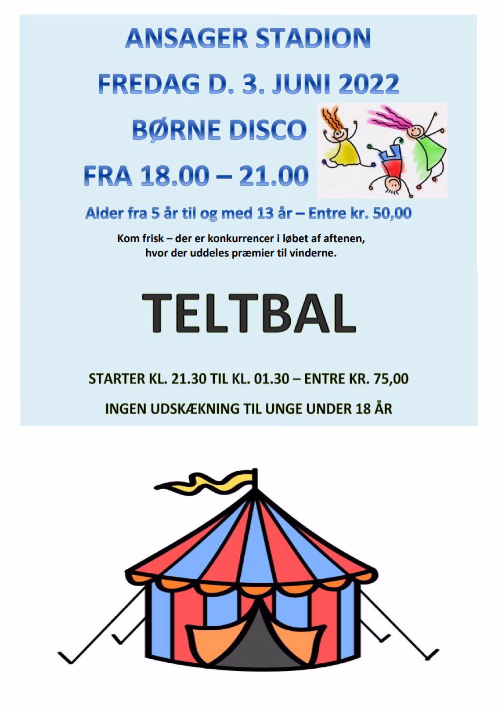 Børnedisco fra 5-13 år