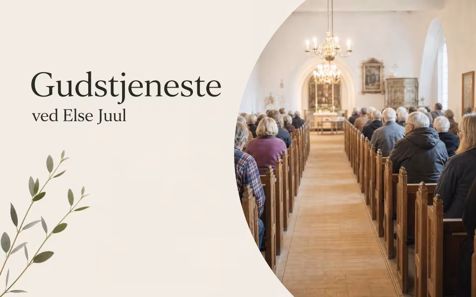 Gudstjeneste ved Else Juul