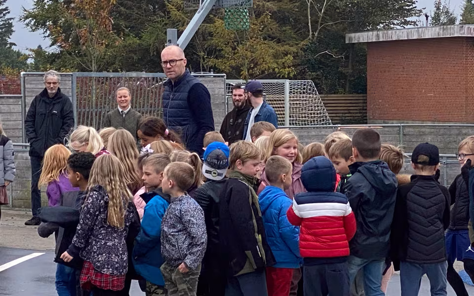 Ansager skoles nye lærings- og legeplads er officielt indviet