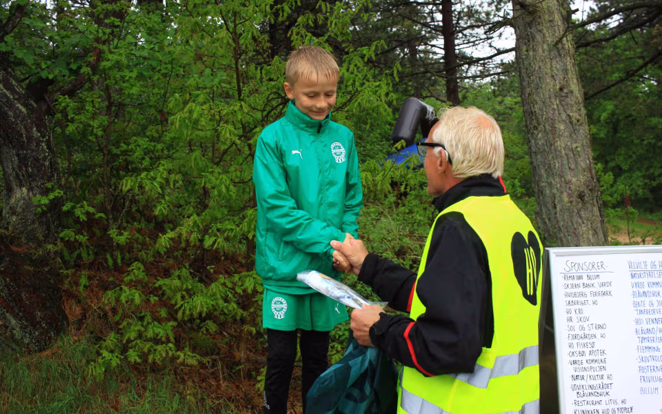 Løbefest trods regn i Ho
