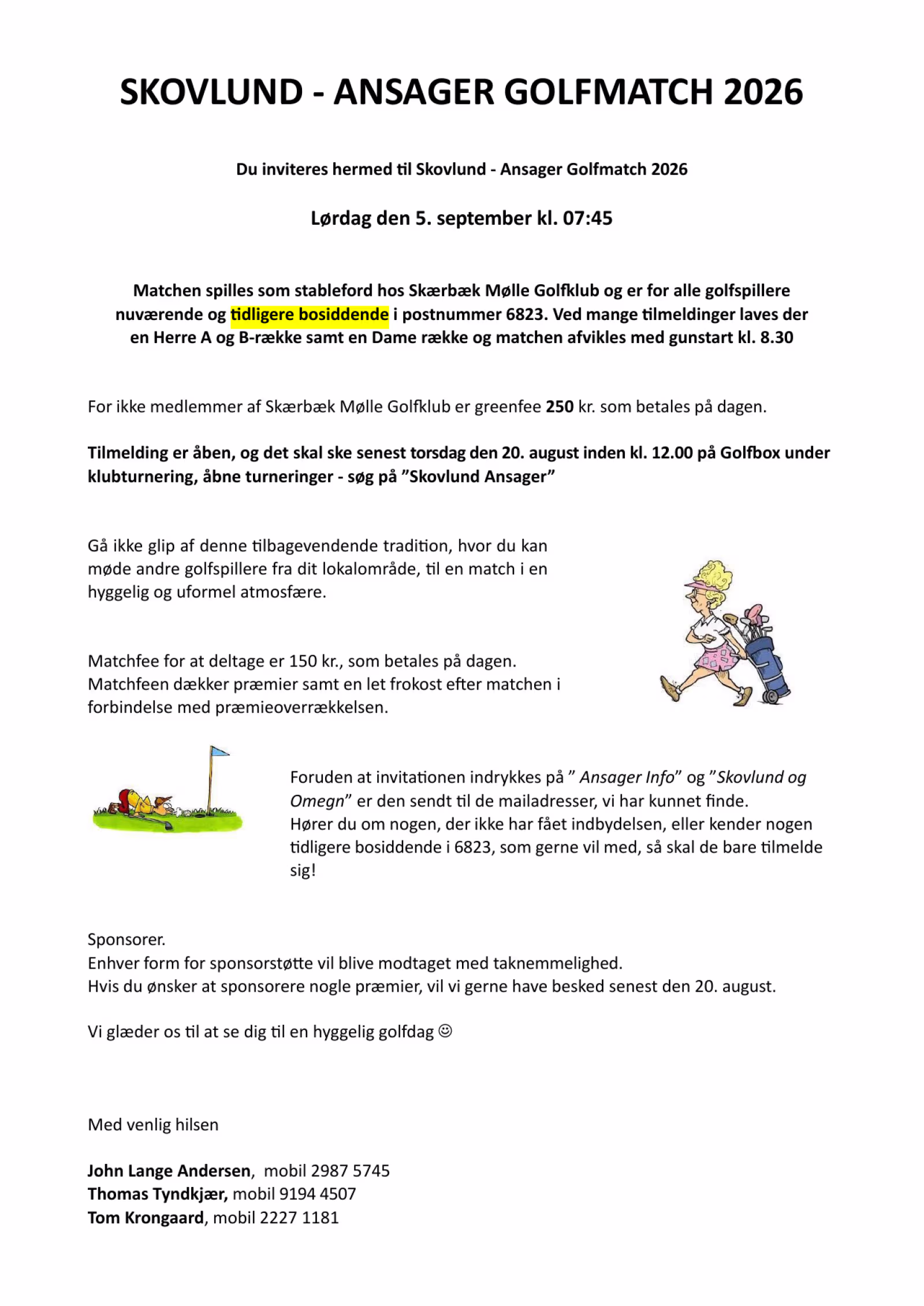 Skovlund - Ansager Golfmatch