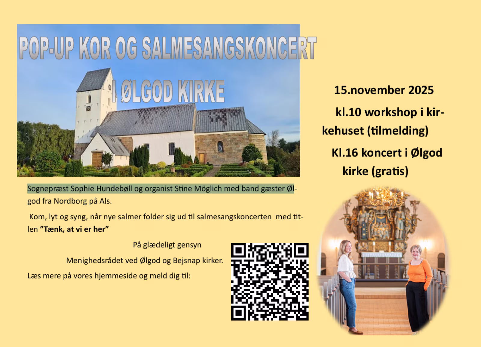 Pop-up kor og salmesang koncert