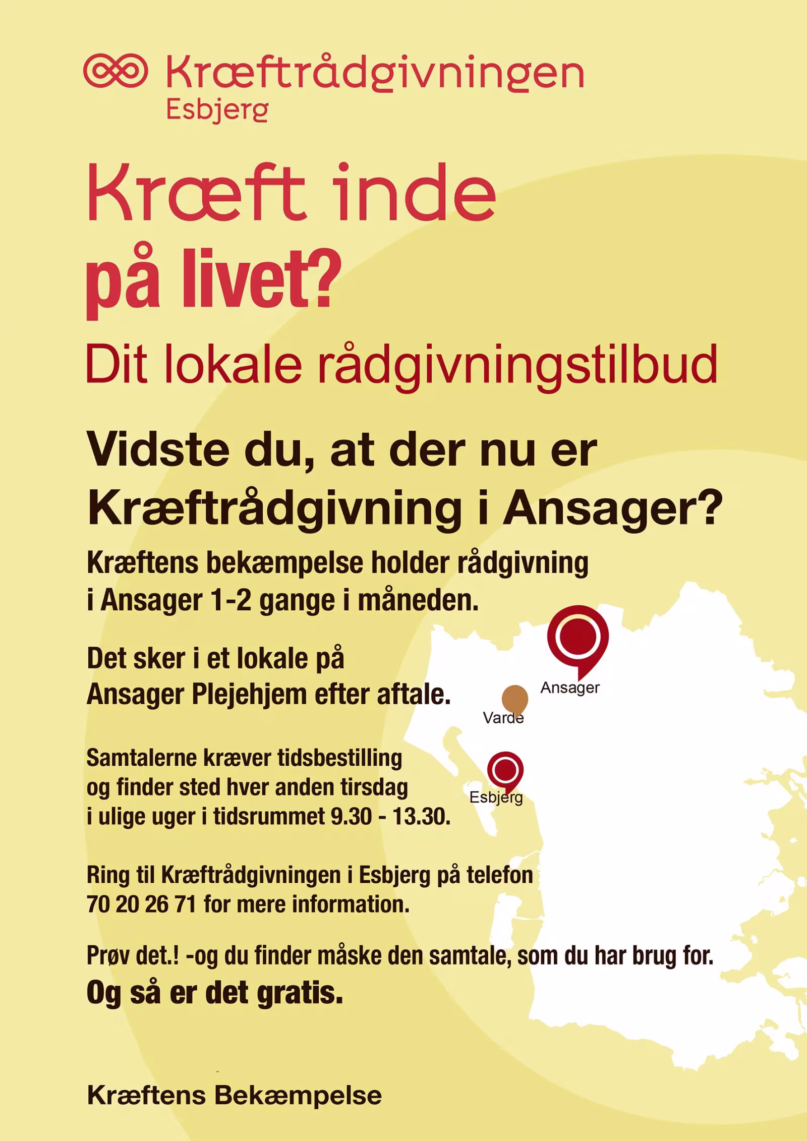 Kræft inde på livet?