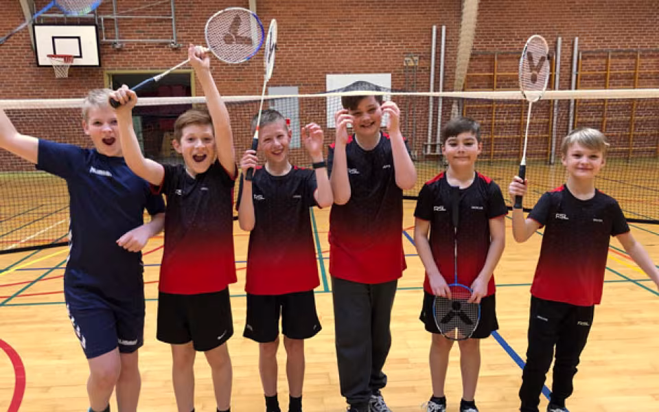 U11 holdet fra venstre Rasmus, William, Lukas, Jeppe, Nicklas og Malvin