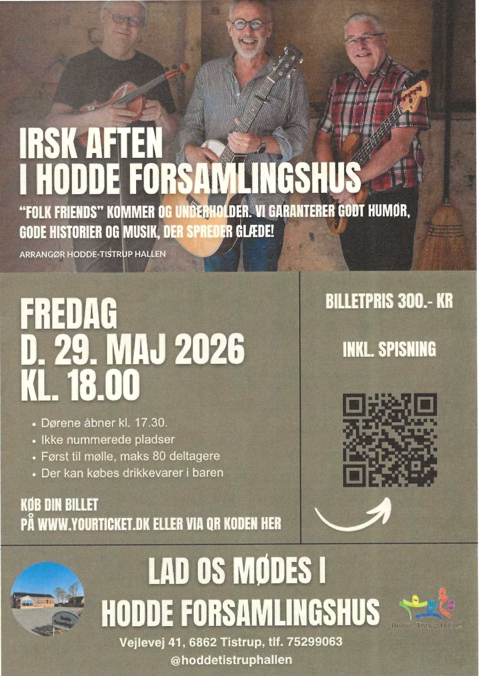 IRSK AFTEN I HODDE FORSAMLINGSHUS