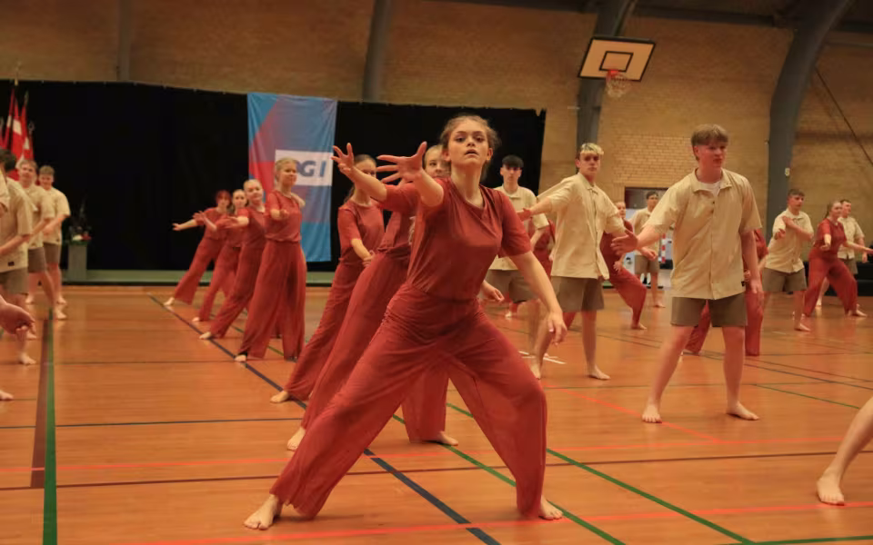 Farverig opvisning lyser Sportspark op